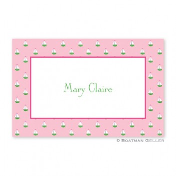 Plate-Little Sailboat Pink