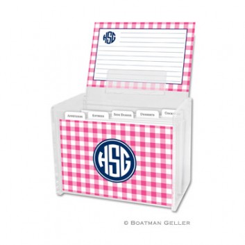 Recipe Box – Classic Check 1 Recipe Box - Classic Check