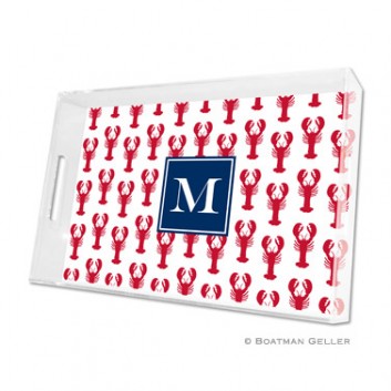 Lucite Tray – Lobsters Red 1 Lucite Tray - Lobsters Red