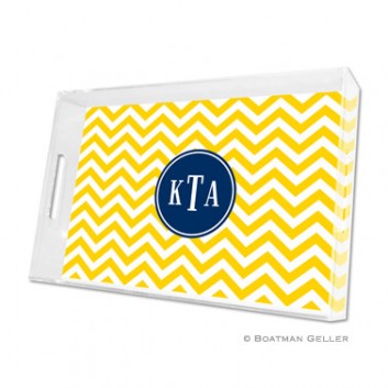Lucite Tray - Chevron