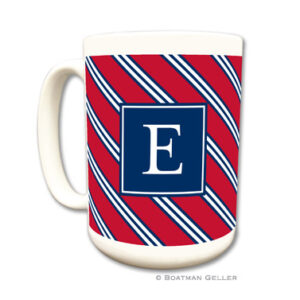 Mugs - Repp Tie Red & Navy
