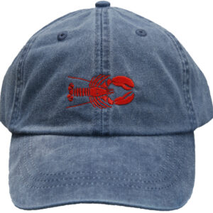 Lobster Hat on Washed Navy