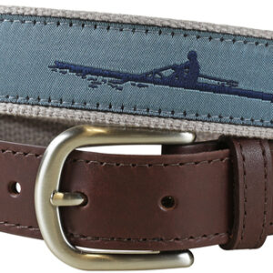 Rower Leather Tab Belt