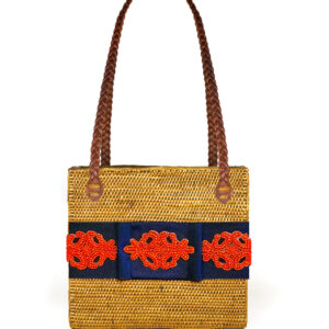 Shannon Bermuda Bag (Navy / Orange)