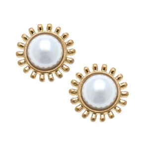 Hadley Pearl Sunburst Stud